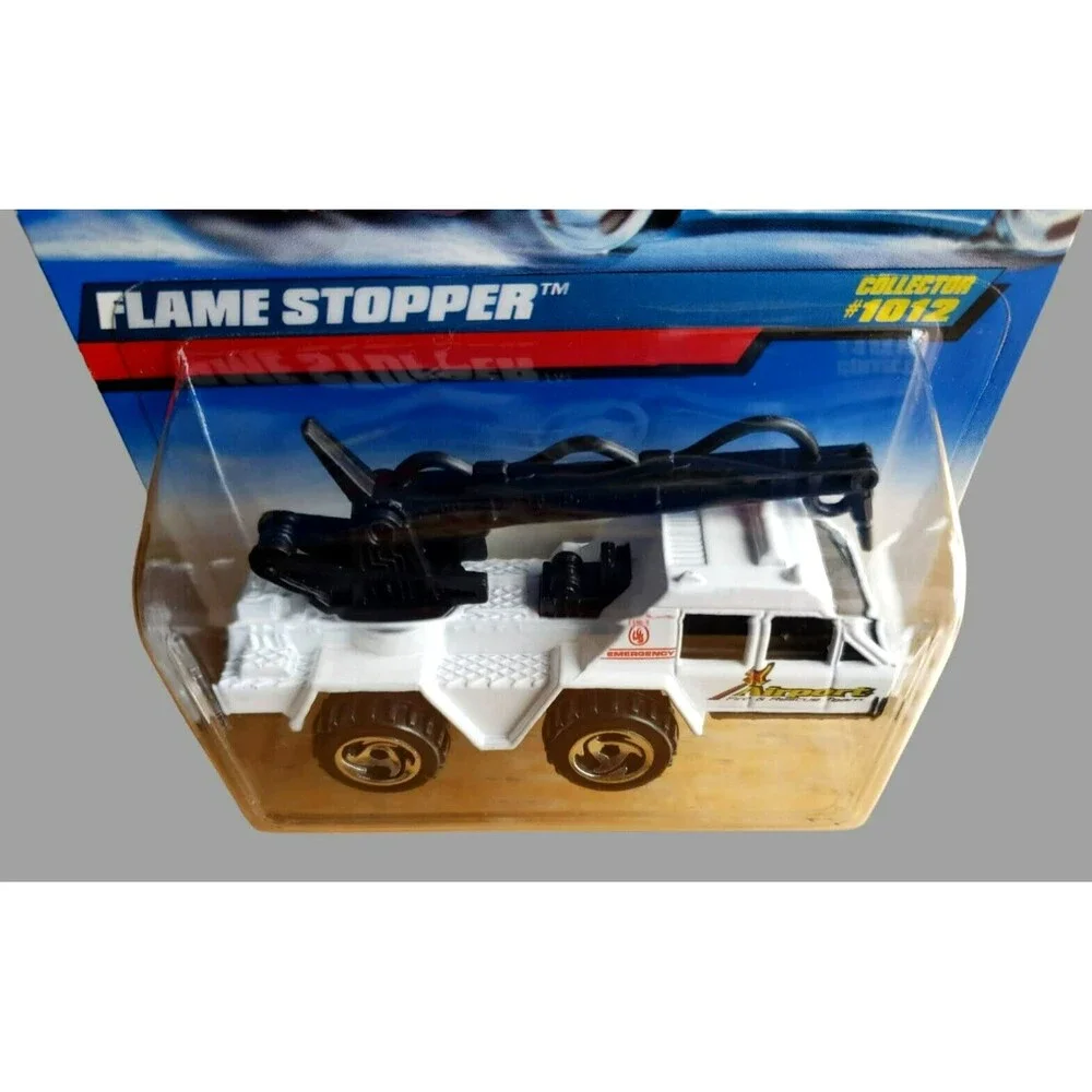 Vintage 1999 Hot Wheels FLAME STOPPER White #1012 MAINLINE 1:64 SB MALAYSIA VAR!